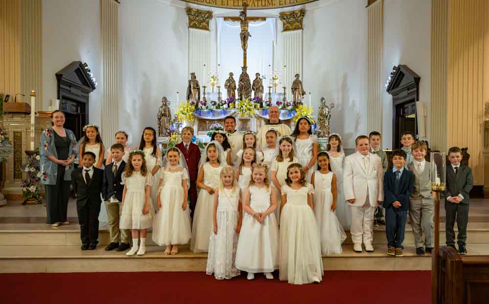 Celebrating First Communion at St. Casimir School