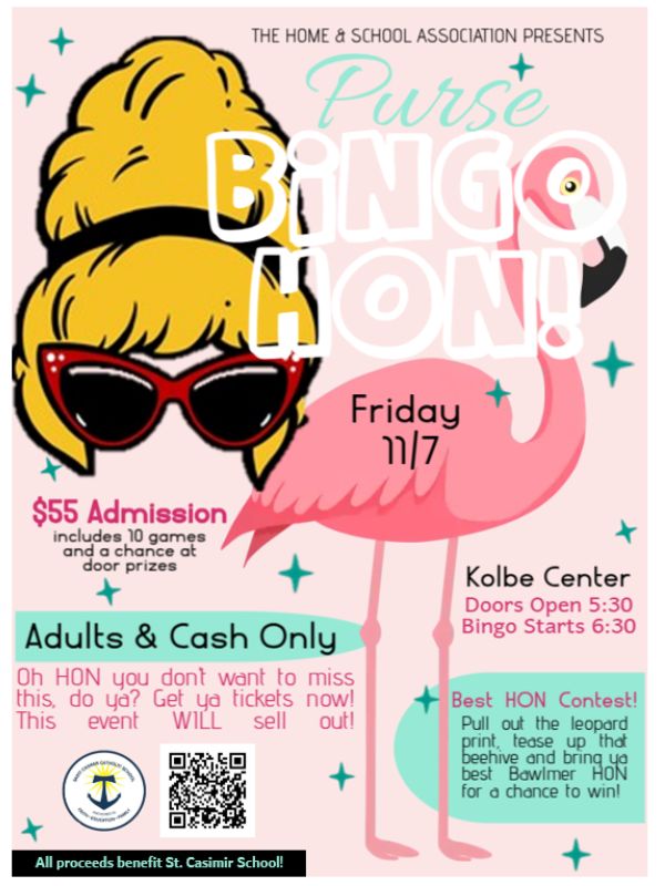 St Casimir School Upcoming Events - Purse Bingo