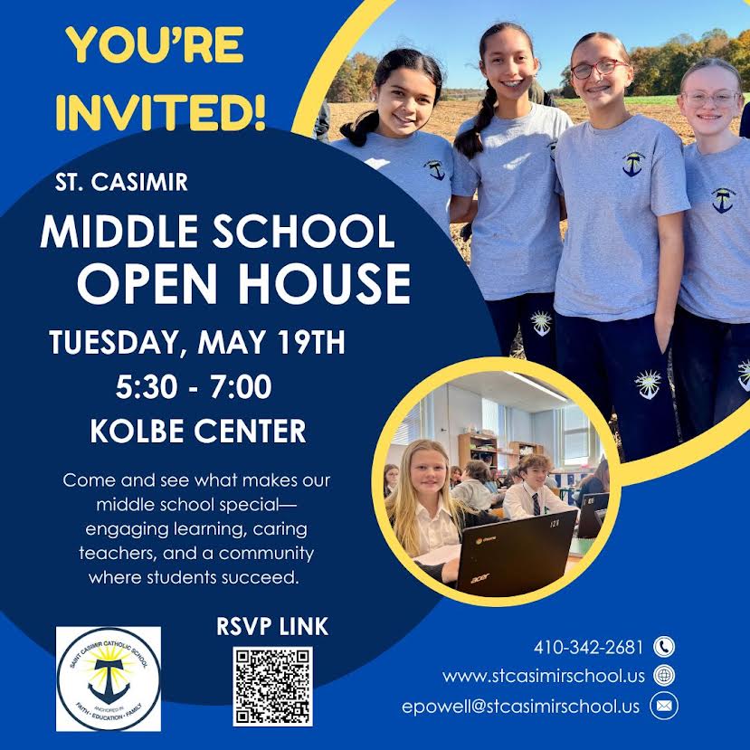 Middle School Open House Spring 2026